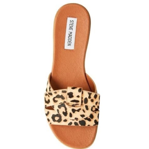 VIVIEN LEOPARD – Steve Madden Leopard Print Sandals Slides - Picture 1 of 6